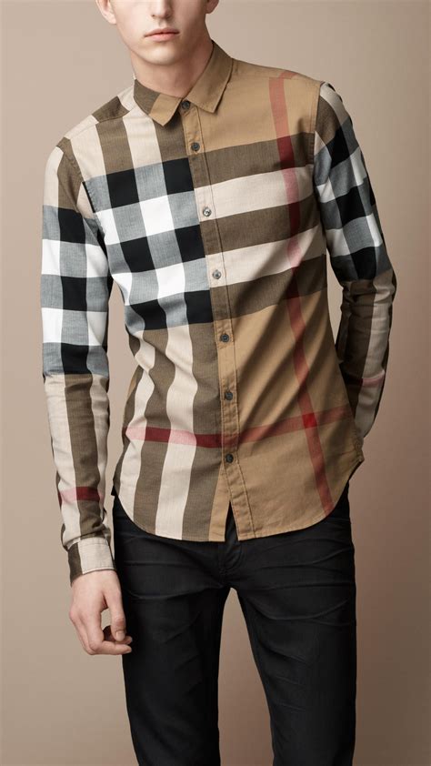 burberry shirt men price|discount burberry shirts men.